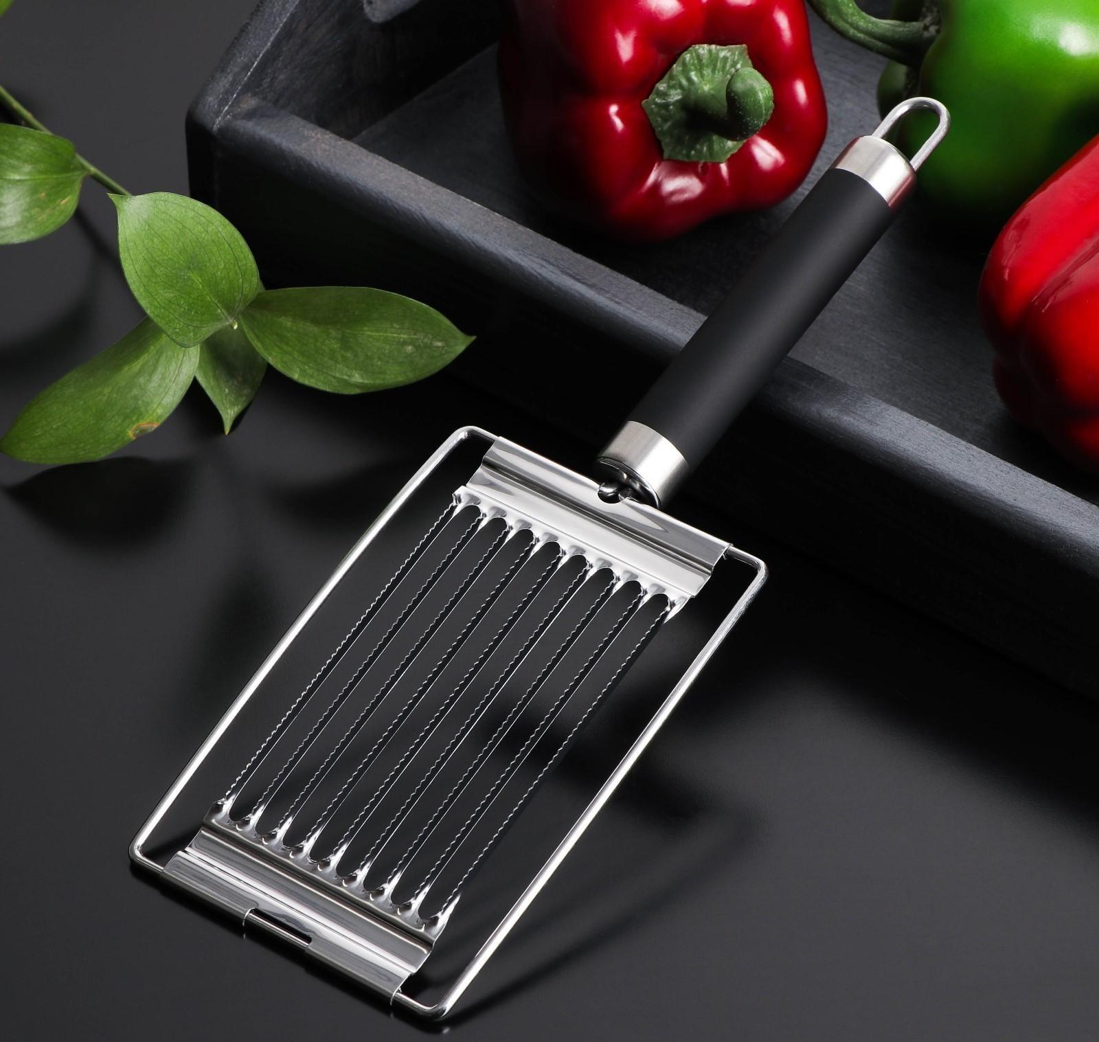 Яйцерезка Доляна Venus, нержавеющая сталь, цвет чёрный