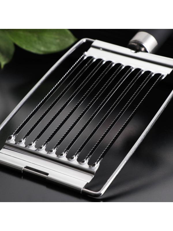 Яйцерезка Доляна Venus, нержавеющая сталь, цвет чёрный