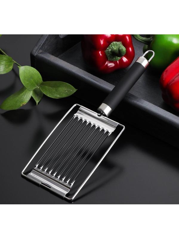 Яйцерезка Доляна Venus, нержавеющая сталь, цвет чёрный