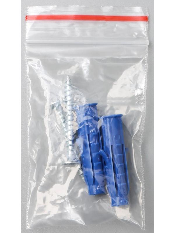 Полка настенная, с мыльницей, 20×20×15,5 см, цвет хром