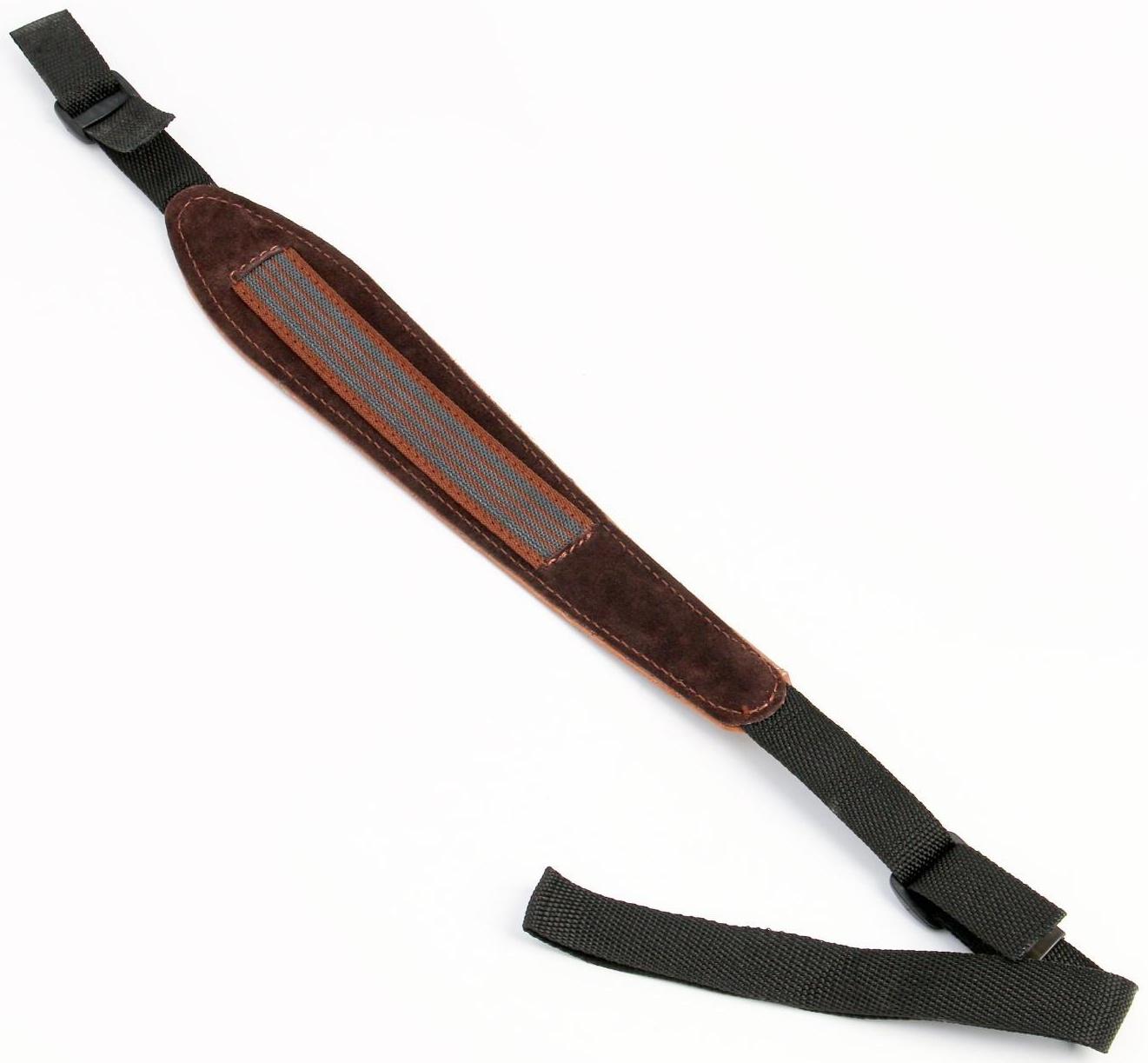 Ремень карабинный с противоскользящей стропой, кожа