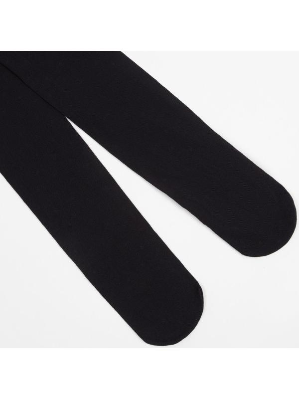 Колготки детские, цвет чёрный, рост 116-122