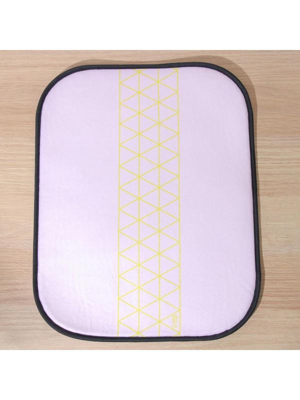 Коврик для сушки посуды Доляна «Розовое золото», 50×40 см