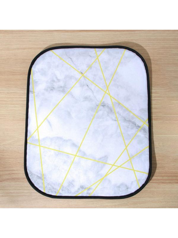 Коврик для сушки посуды Доляна «Мрамор», 50×40 см