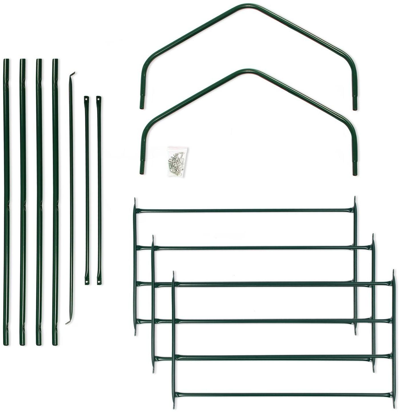 Стеллаж для рассады, 3 полки, 110 × 65 × 40 см, металлический каркас d = 16 мм, без чехла
