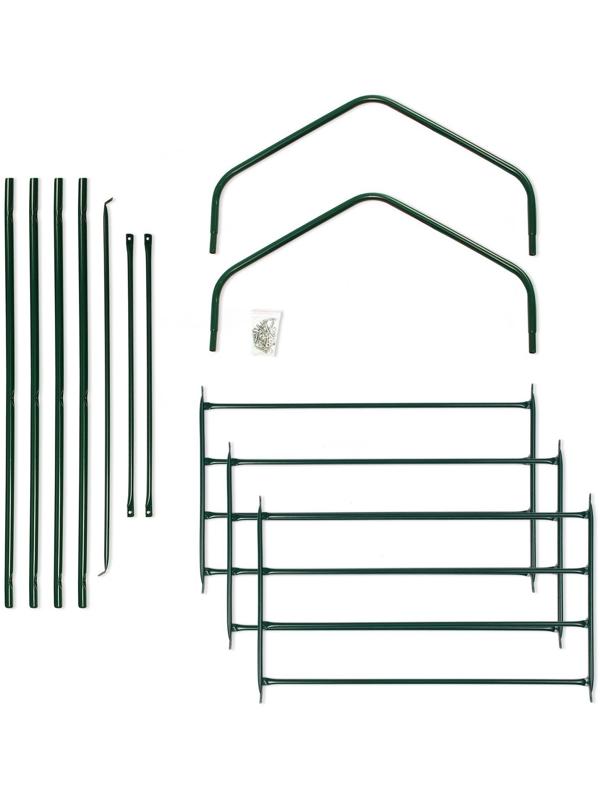 Стеллаж для рассады, 3 полки, 110 × 65 × 40 см, металлический каркас d = 16 мм, без чехла