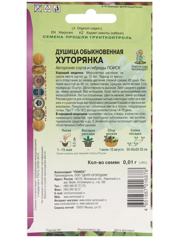 Семена Душица обыкновенная 