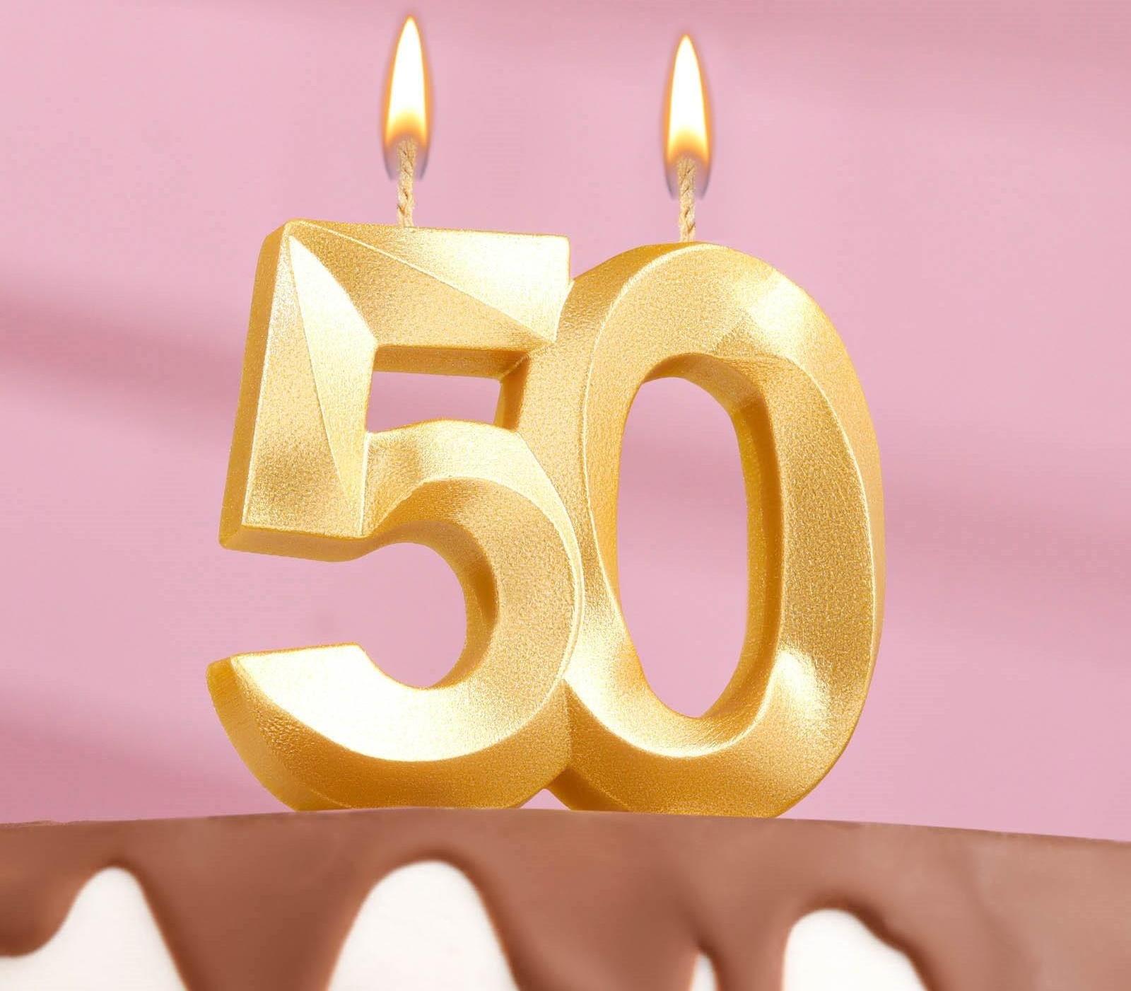 Свеча в торт юбилейная 