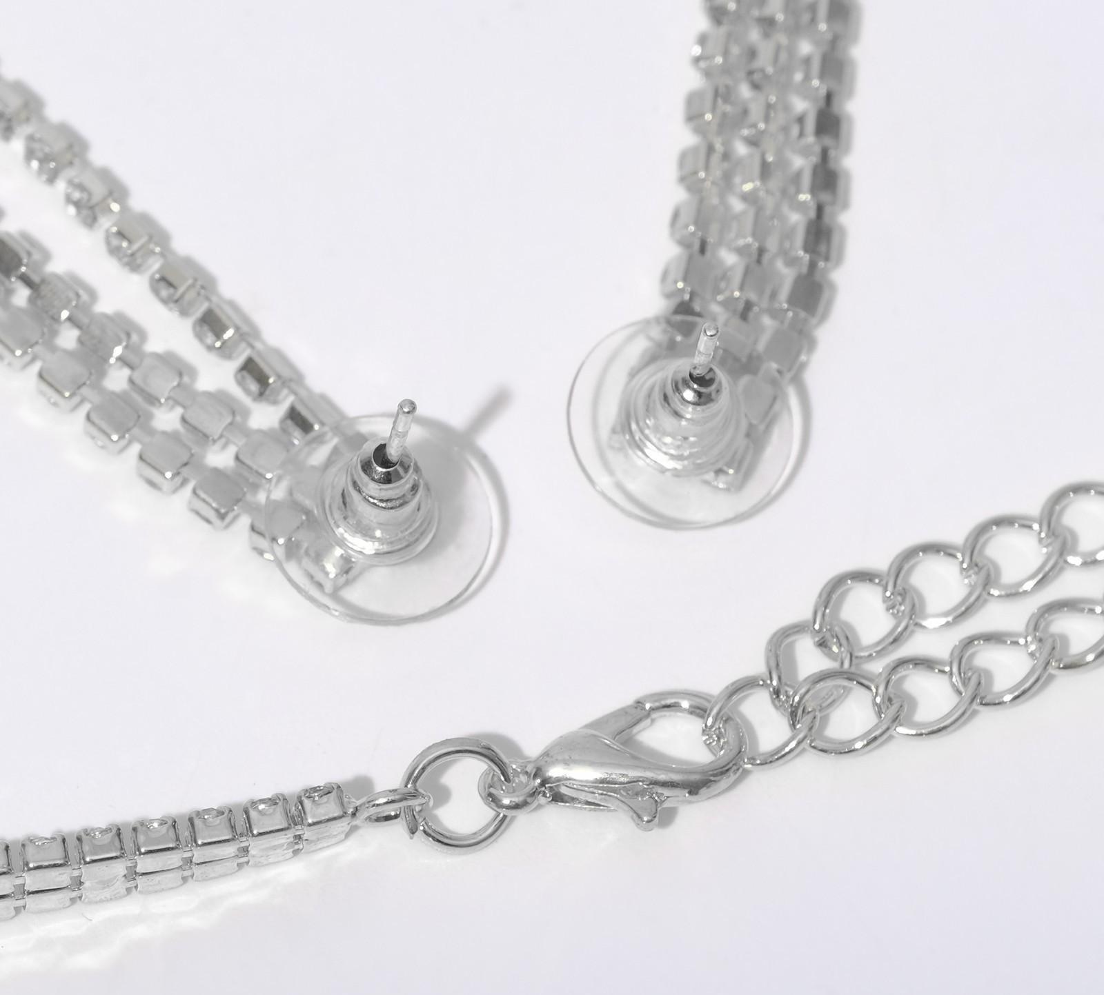 Набор 2 предмета: серьги, колье 