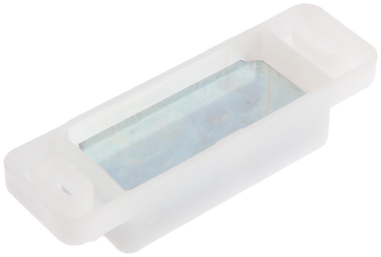 Магнит мебельный ТУНДРА M003P, 72х13 мм, большой, прозрачный, 1 шт.