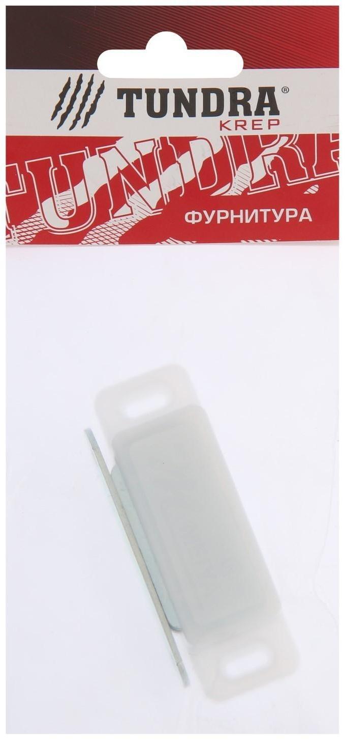 Магнит мебельный ТУНДРА M003P, 72х13 мм, большой, прозрачный, 1 шт.