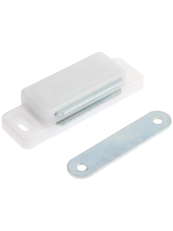 Магнит мебельный ТУНДРА M003P, 72х13 мм, большой, прозрачный, 1 шт.