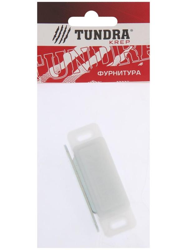 Магнит мебельный ТУНДРА M003P, 72х13 мм, большой, прозрачный, 1 шт.