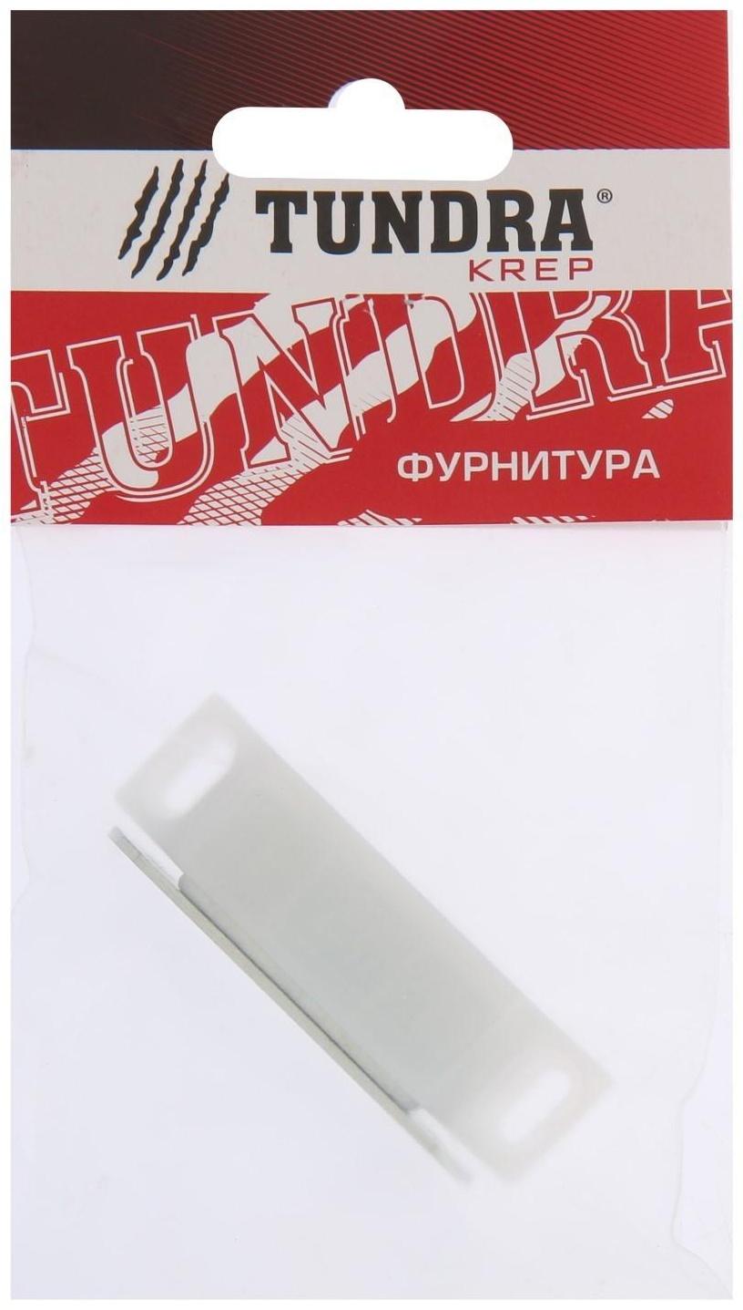 Магнит мебельный ТУНДРА M002P, 60х13 мм, средний, прозрачный, 1 шт.