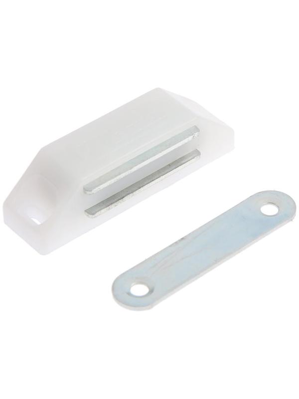 Магнит мебельный ТУНДРА M002P, 60х13 мм, средний, прозрачный, 1 шт.