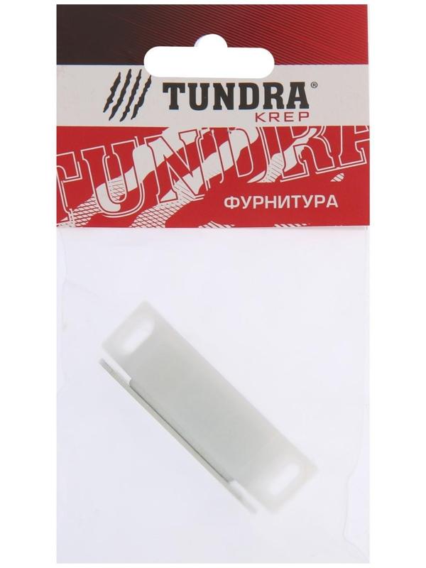 Магнит мебельный ТУНДРА M002P, 60х13 мм, средний, прозрачный, 1 шт.