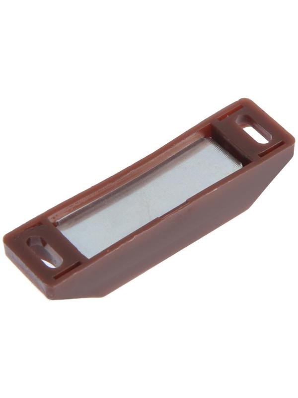 Магнит мебельный ТУНДРА M002BR, 60х13 мм, средний, цвет коричневый, 1 шт.