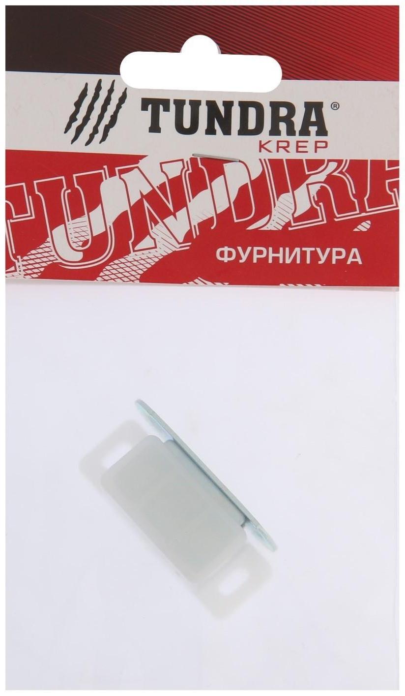 Магнит мебельный ТУНДРА M001P, 41х13 мм, маленький, прозрачный, 1 шт.