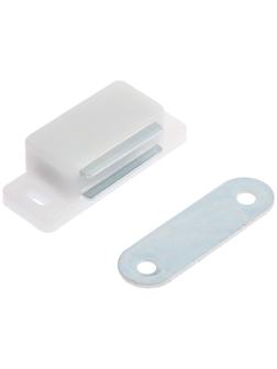 Магнит мебельный ТУНДРА M001P, 41х13 мм, маленький, прозрачный, 1 шт.