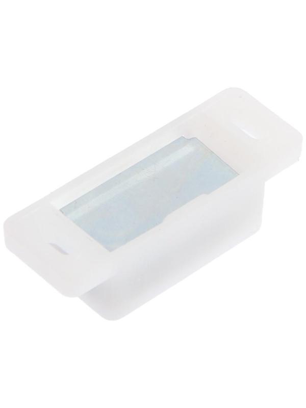 Магнит мебельный ТУНДРА M001P, 41х13 мм, маленький, прозрачный, 1 шт.