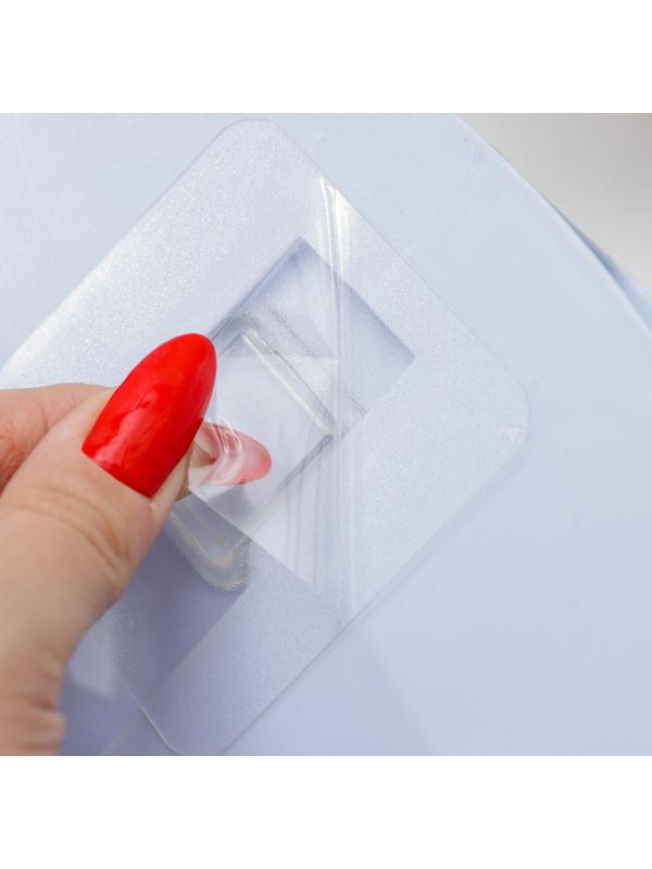 Держатель для ванных принадлежностей «Лассо», на липучке, 24,5×6,5×12 см, цвет МИКС