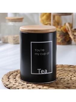 Банка для сыпучих продуктов чай Lifestyle, 11×11×15,5 см