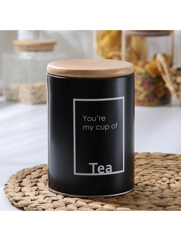 Банка для сыпучих продуктов чай Lifestyle, 11×11×15,5 см