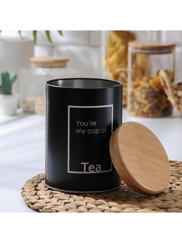 Банка для сыпучих продуктов чай Lifestyle, 11×11×15,5 см