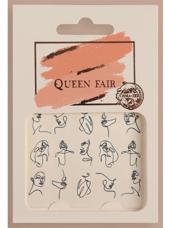 Наклейки для ногтей «Женские черты»