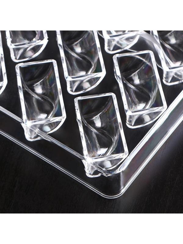 Форма для шоколада и конфет KONFINETTA «Плетёный батон», 27,5×17,5×2,5 см, 21 ячейка, ячейка 3,5×1,5×1,5 см