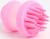 Щётка для мытья и массажа животных, с емкостью для шампуня, розовая