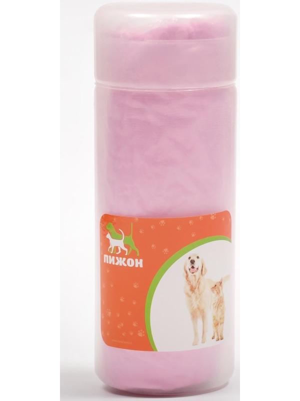 Полотенце для животных супервпитывающее, 43 х 35 см, розовое