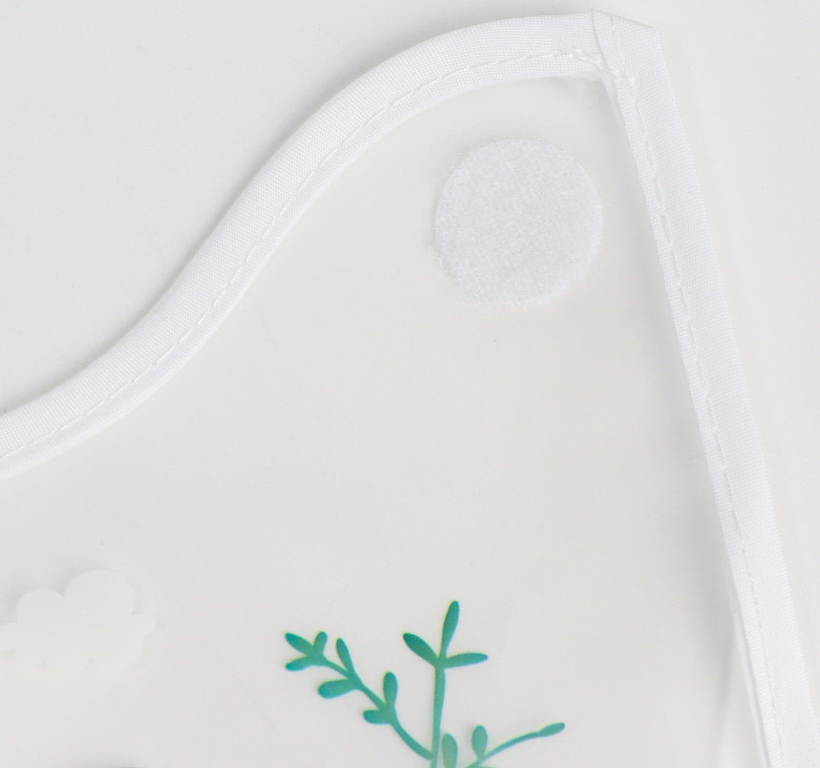 Нагрудник для кормления «Baby of nature» непромокаемый на липучке, с карманом