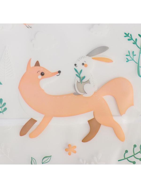 Нагрудник для кормления «Baby of nature» непромокаемый на липучке, с карманом