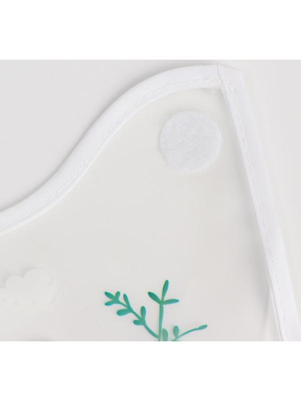 Нагрудник для кормления «Baby of nature» непромокаемый на липучке, с карманом