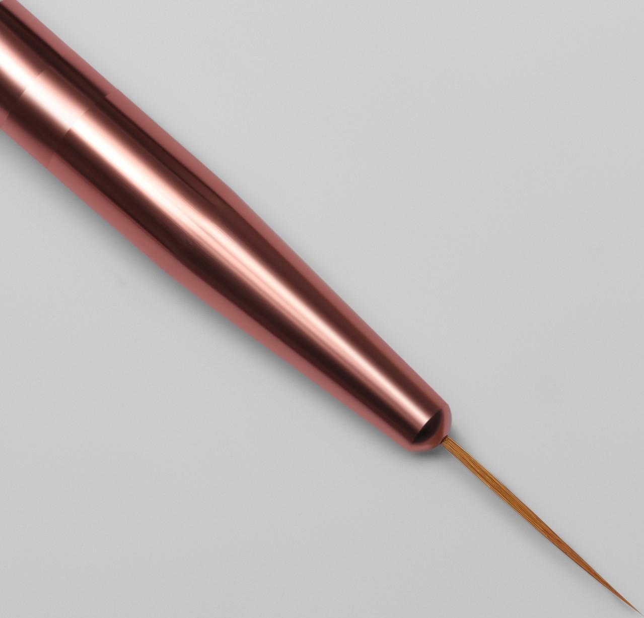 Кисть для наращивания и дизайна ногтей, двусторонняя, лепесток/точечная, 18,2 см, цвет радужный