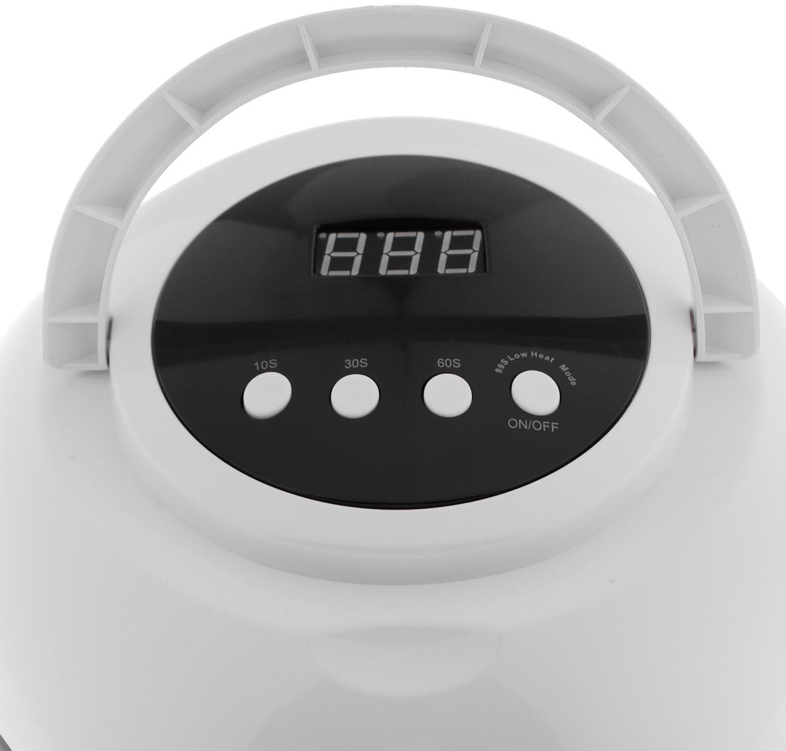 Лампа для гель-лака Luazon LUF-03, UV/LED, 120 Вт, 45 диодов, таймер 10/30/60, 220 В, белая