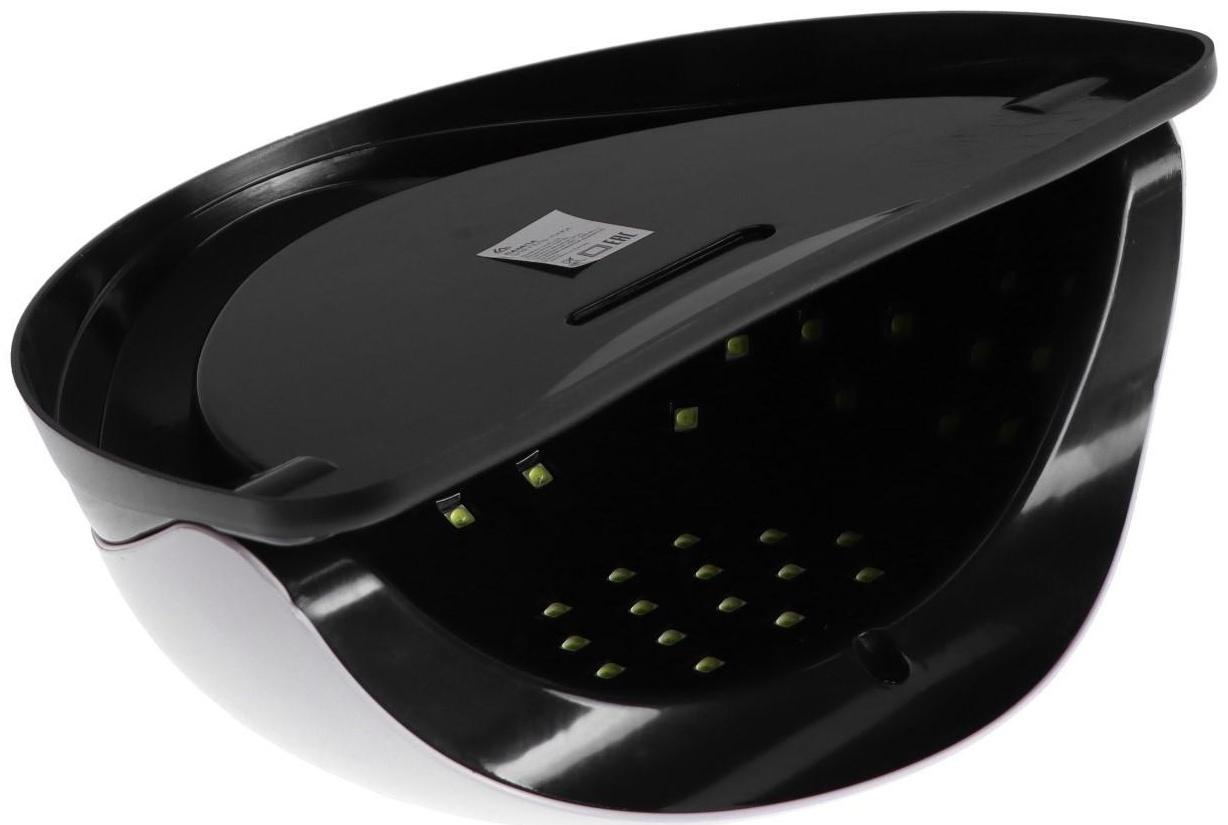 Лампа для гель-лака Luazon LUF-03, UV/LED, 120 Вт, 45 диодов, таймер 10/30/60, 220 В, белая