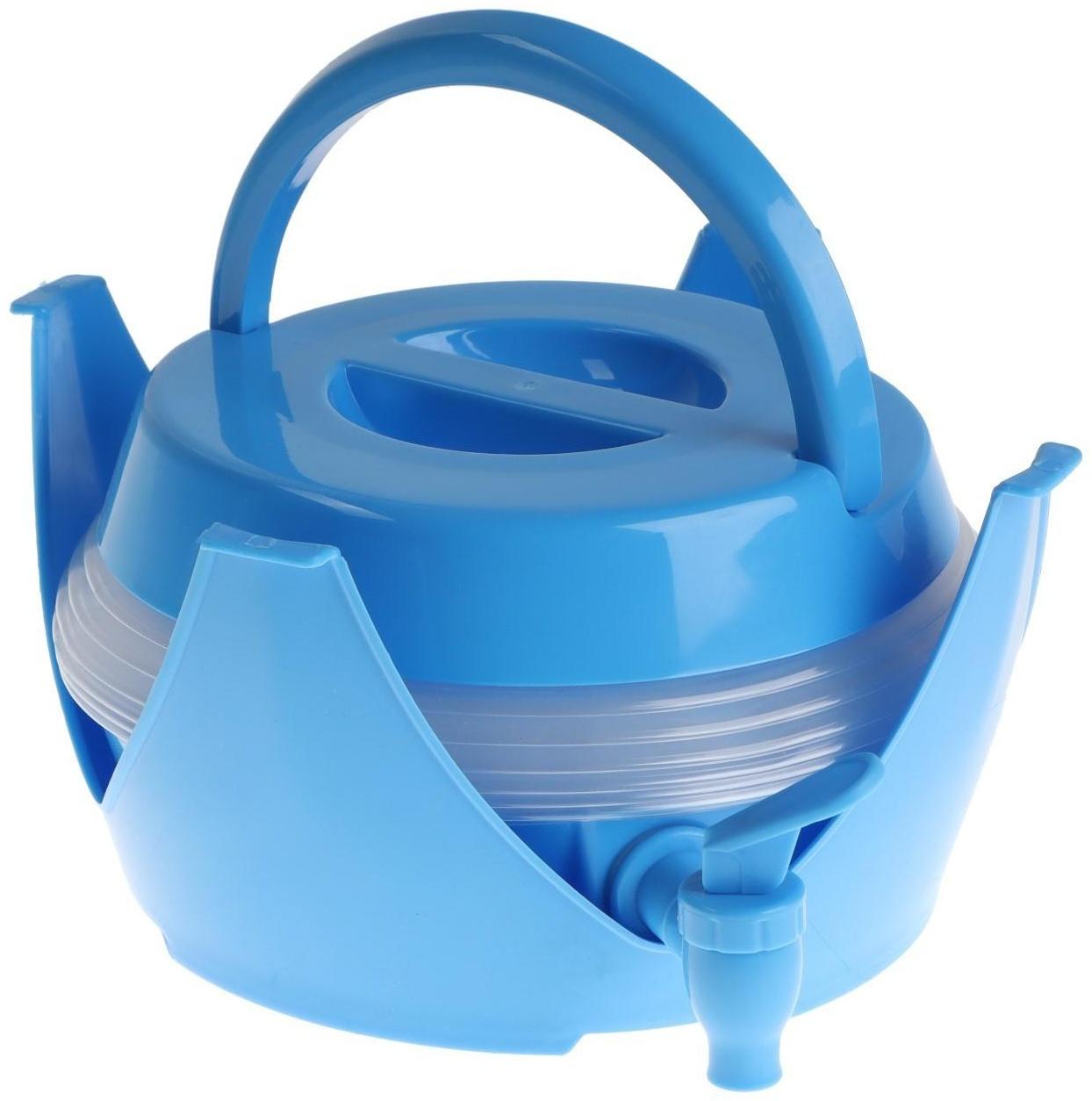 Водораздатчик Luazon, складной, без нагрева и охлаждения, 5.5 л, синий