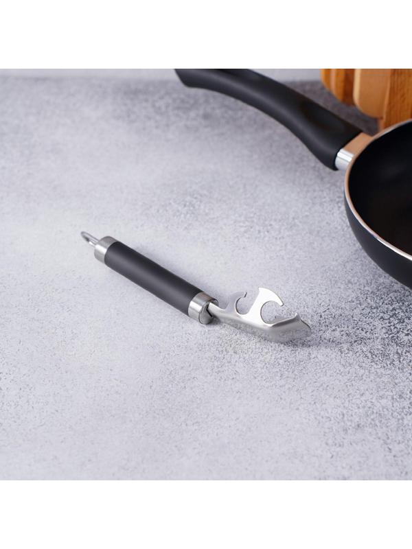 Держатель для сковороды Доляна Venus, нержавеющая сталь, цвет чёрный