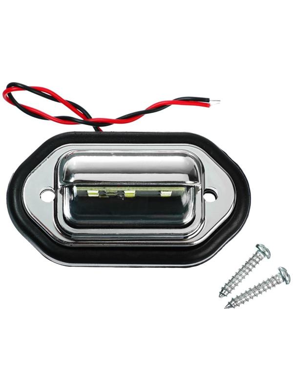 Плафон подсветки номера TORSO, 12-24 В, 65×28×12 мм, провод 18 см