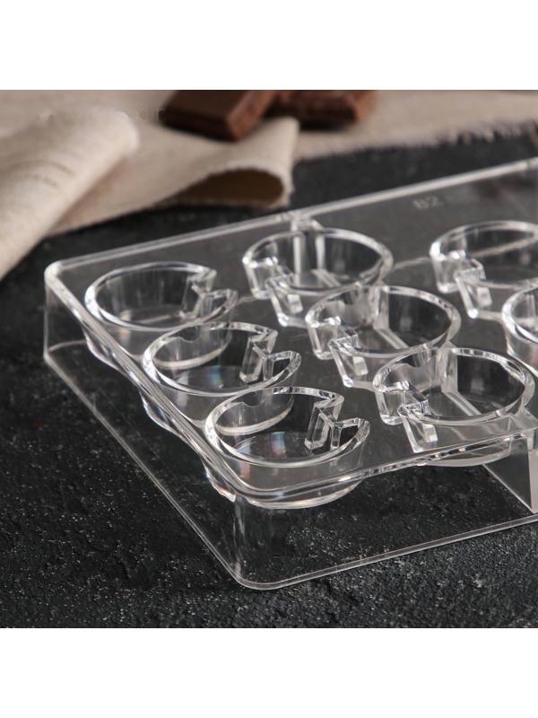 Форма для шоколада и конфет «Астрал», 14 ячеек, 20×12×2,5 см, ячейка d=3 см