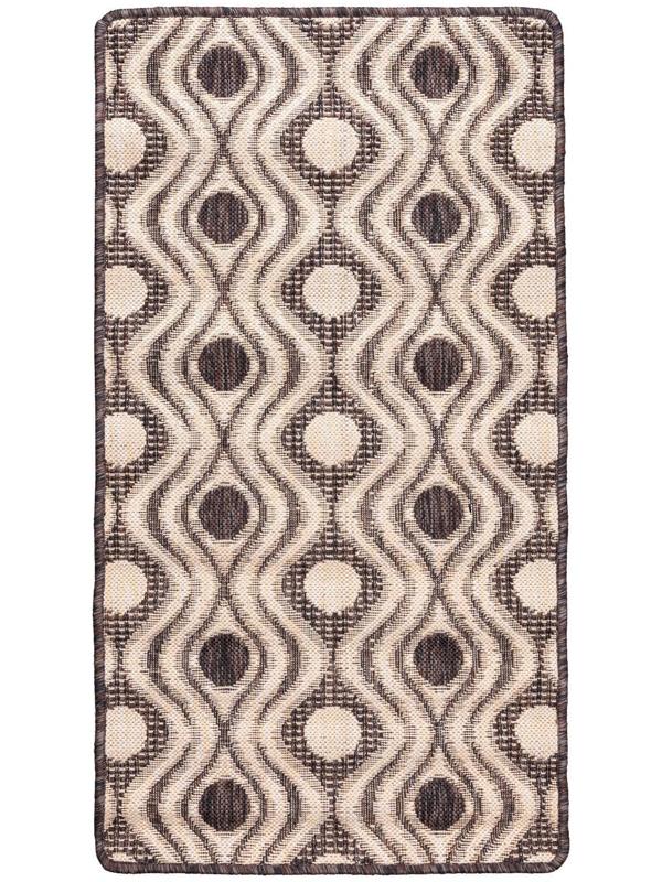 Ковер Эко-люкс прямоугольный 100*200 см, 78010/20, ПП 100%, джут