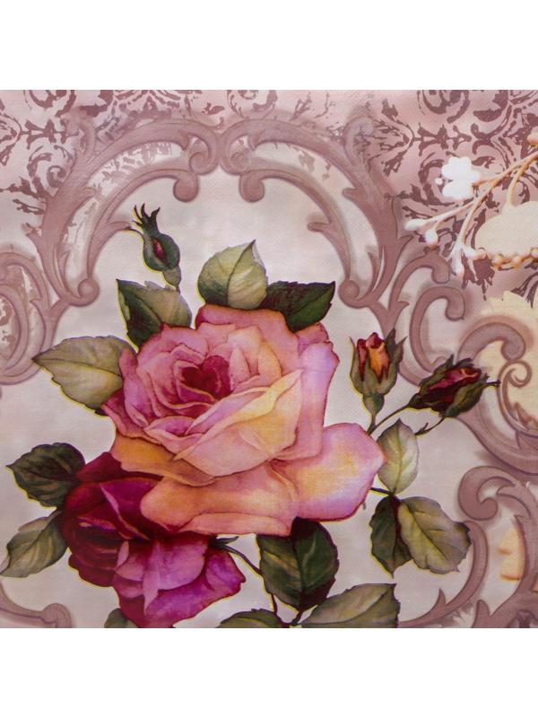 Клеёнка столовая на нетканой основе Доляна «Лира», рулон 20 метров, ширина 137 см, толщина 0,08 мм