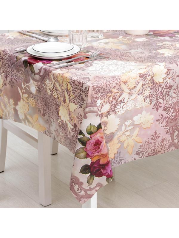 Клеёнка столовая на нетканой основе Доляна «Лира», рулон 20 метров, ширина 137 см, толщина 0,08 мм