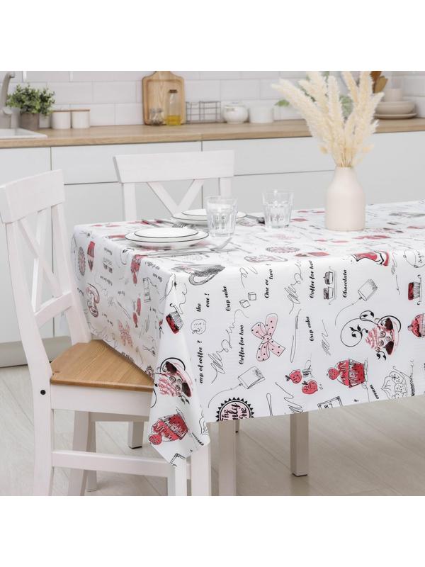 Клеёнка столовая на нетканой основе Доляна «Чай», рулон 20 метров, ширина 137 см, толщина 0,08 мм