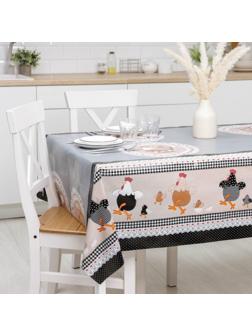 Клеёнка столовая на нетканой основе Доляна «Ряба», рулон 20 метров, ширина 137 см, толщина 0,08 мм