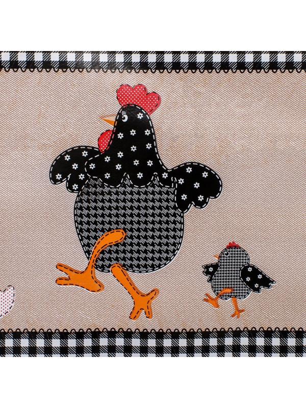 Клеёнка столовая на нетканой основе Доляна «Ряба», рулон 20 метров, ширина 137 см, толщина 0,08 мм