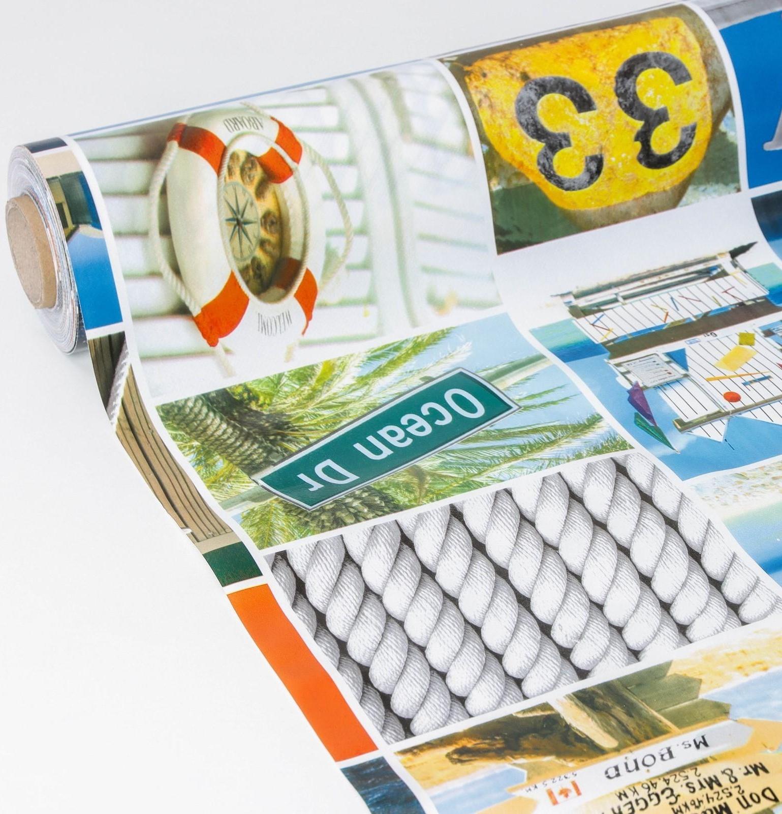 Клеёнка столовая на нетканой основе Доляна «Бриз», рулон 20 метров, ширина 137 см, толщина 0,08 мм