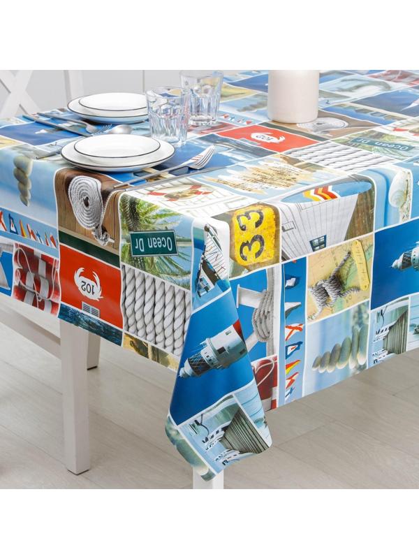 Клеёнка столовая на нетканой основе Доляна «Бриз», рулон 20 метров, ширина 137 см, толщина 0,08 мм